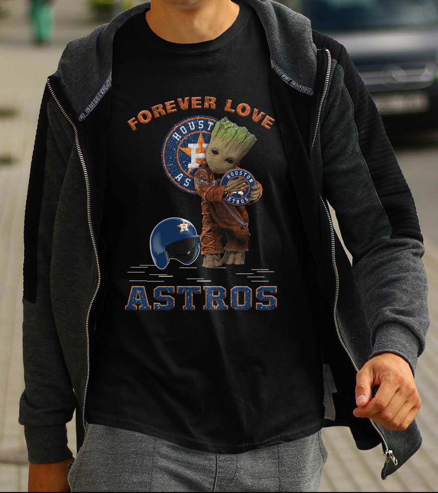 Forever Love Houston Astros MLB Fans Groot T-Shirt