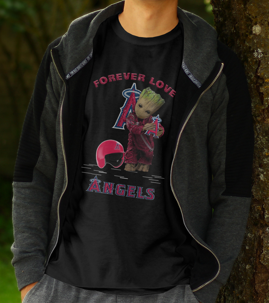 Forever Love Angels Groot Los Angeles MLB Fans T-Shirt