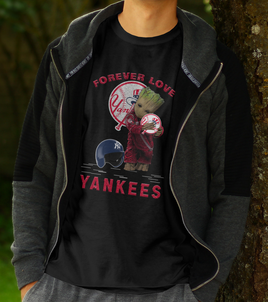 Forever Love Yankees Groot New York Yankees MLB Fans T-Shirt