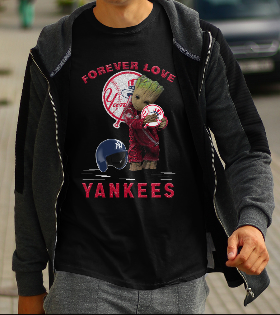 Forever Love Yankees Groot New York Yankees MLB Fans T-Shirt