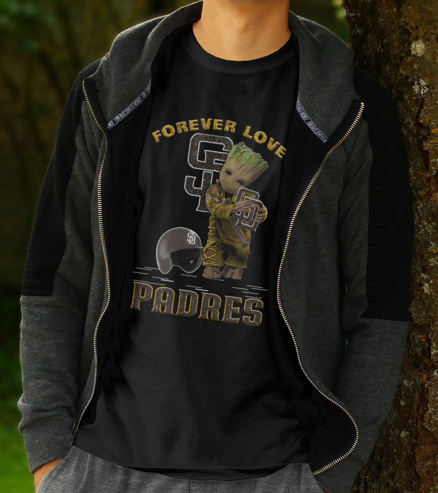 Forever Love Groot San Diego Padres MLB Fans T-Shirt