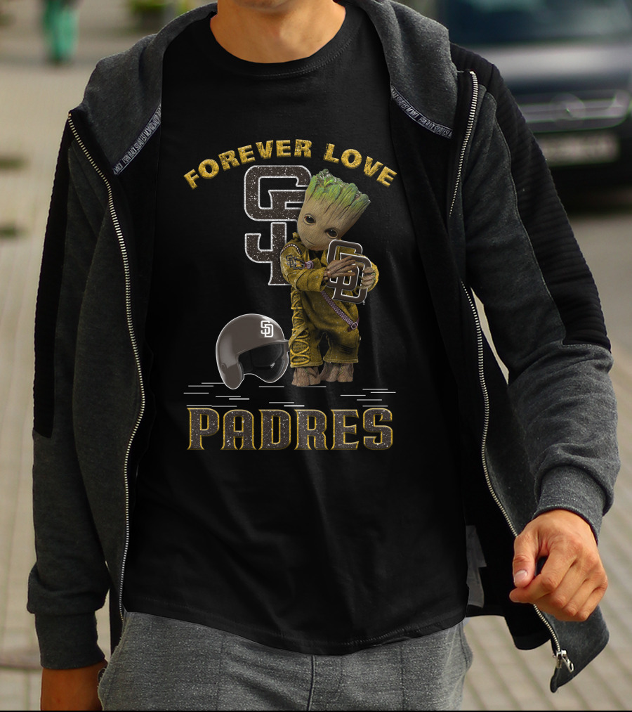 Forever Love Groot San Diego Padres MLB Fans T-Shirt