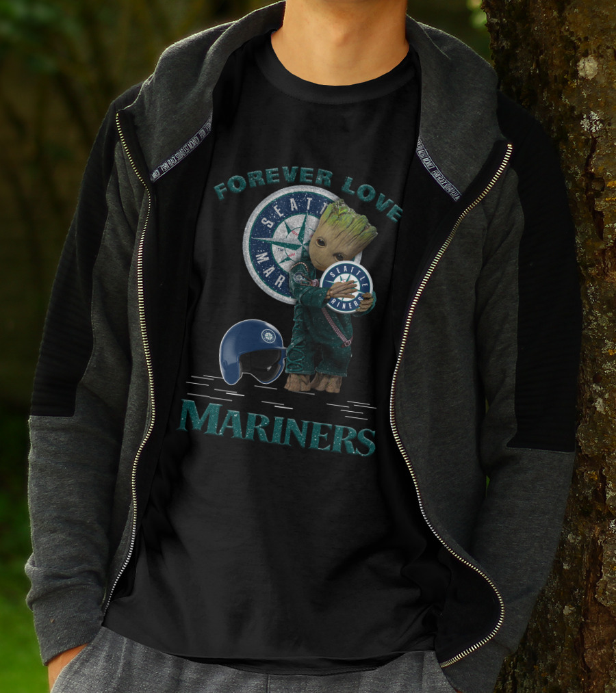 Forever Love Groot Seattle Mariners MLB Fans T-Shirt