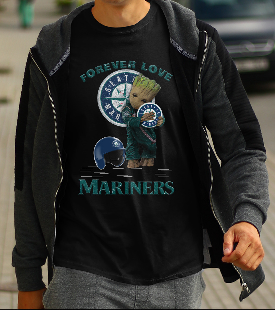Forever Love Groot Seattle Mariners MLB Fans T-Shirt