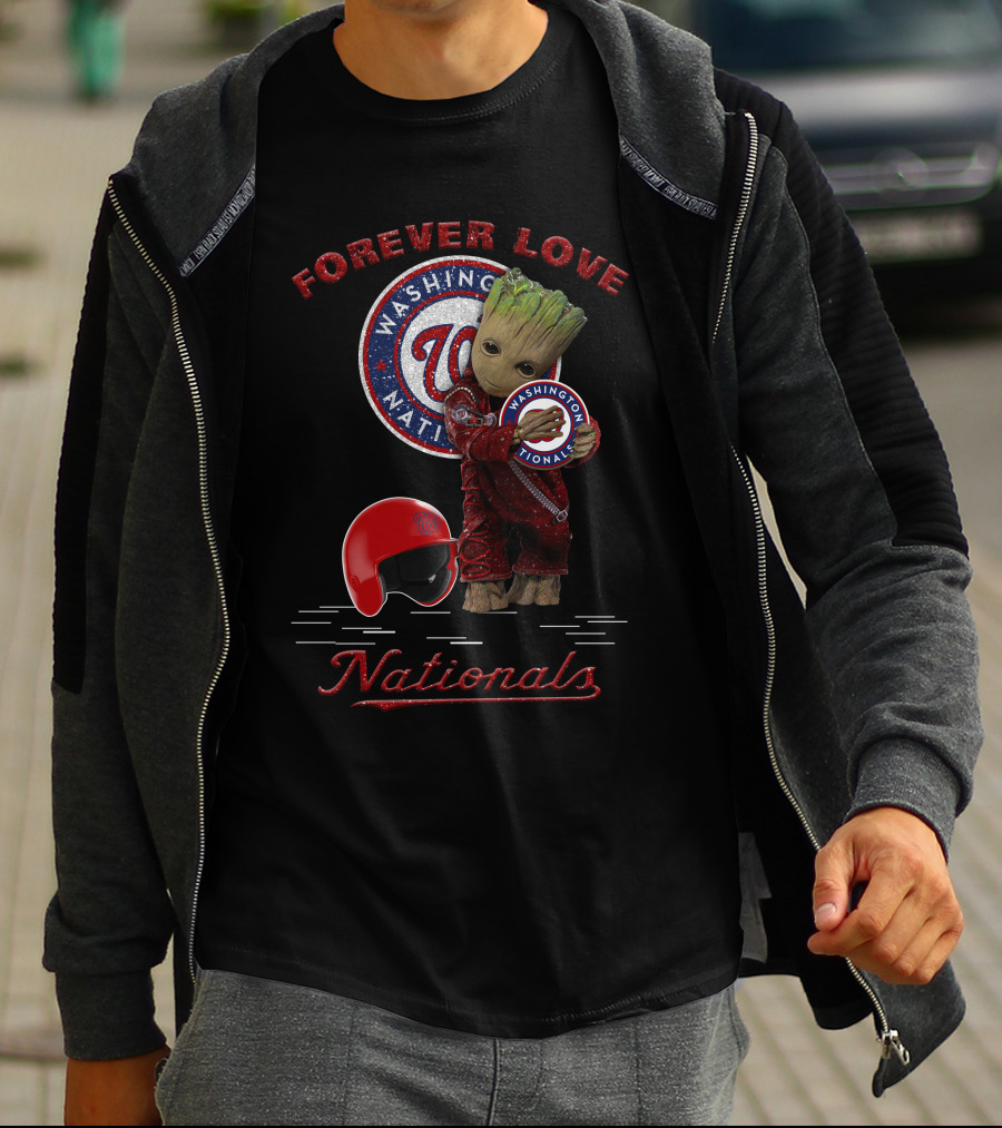 Forever Love Washington Nationals Groot MLB Fans T-Shirt