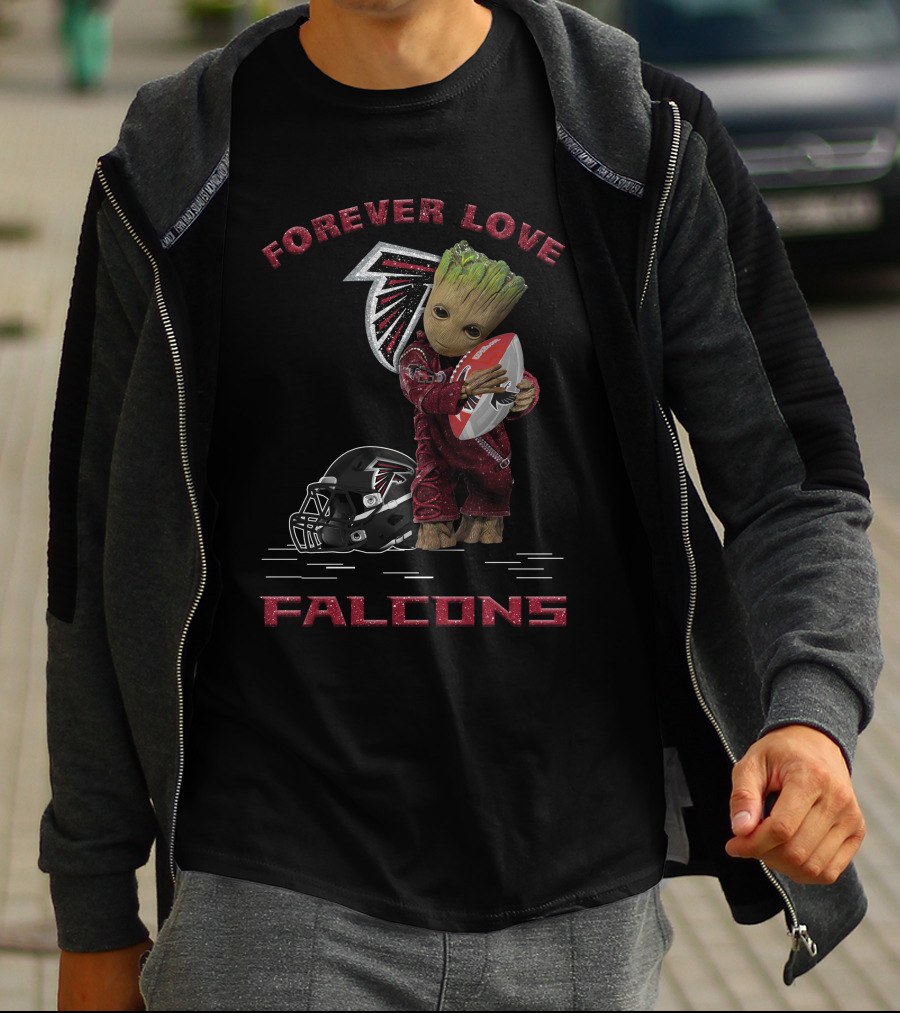 Forever Love Falcons Groot Football Atlanta T-Shirt