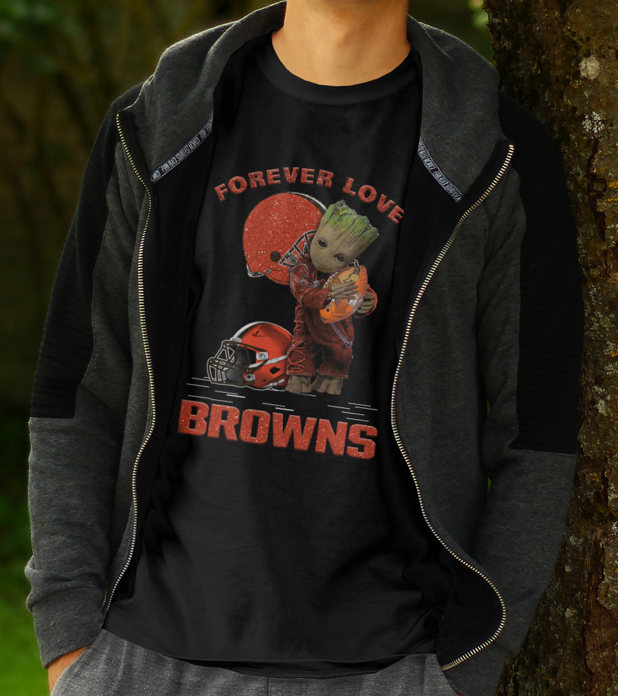 Forever Love Browns Groot Football T-Shirt