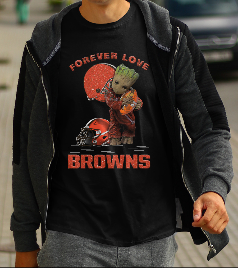 Forever Love Browns Groot Football T-Shirt