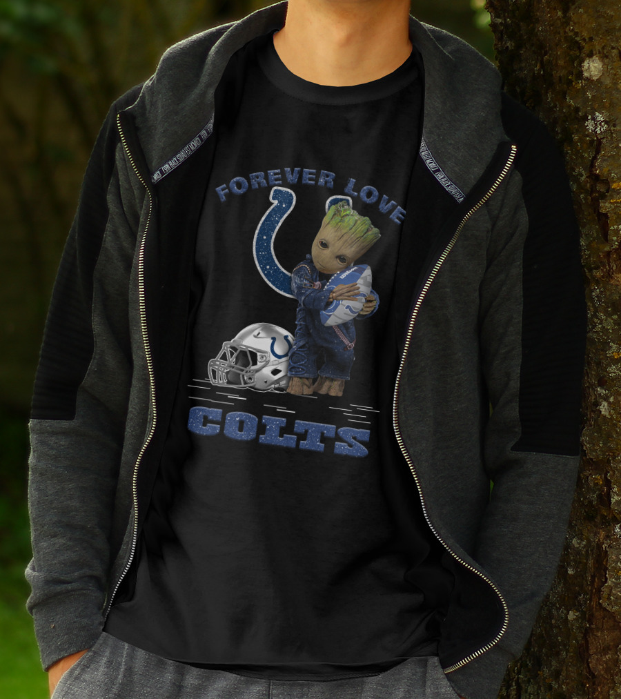 Forever Love Groot Indianapolis Colts Football T-Shirt