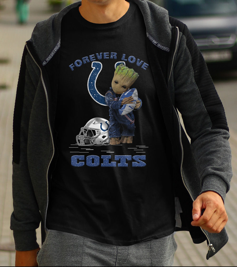 Forever Love Groot Indianapolis Colts Football T-Shirt