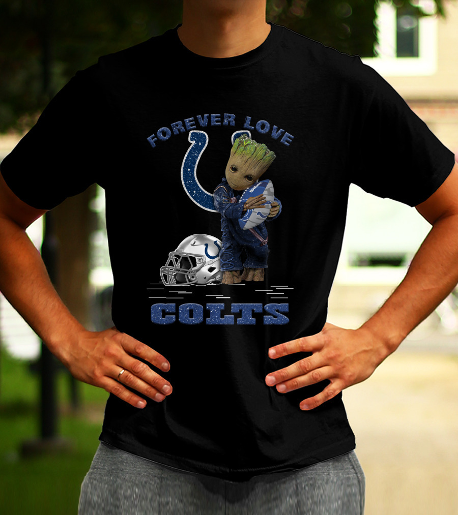 Forever Love Groot Indianapolis Colts Football T-Shirt