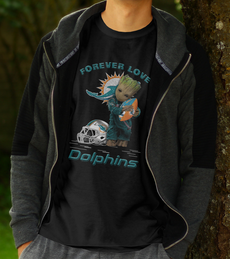Forever Love Dolphins Groot Miami T-Shirt