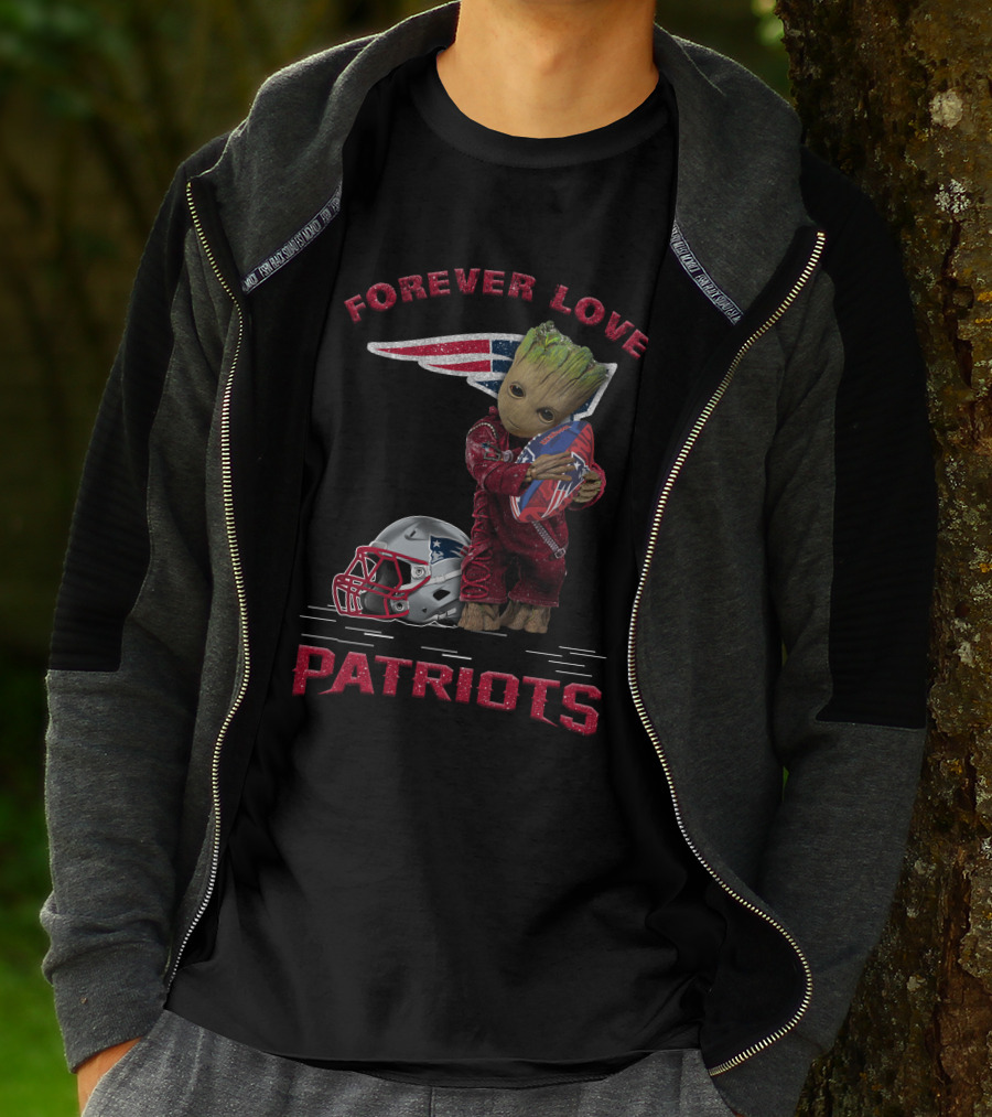 Forever Love Patriots Groot Football Fan T-Shirt
