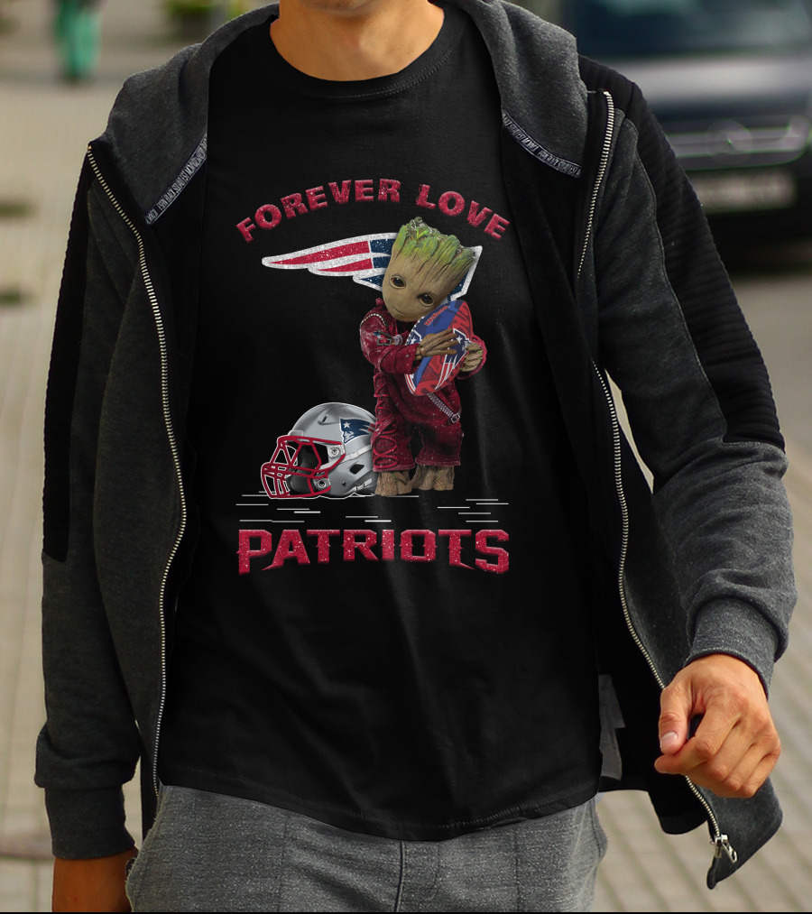 Forever Love Patriots Groot Football Fan T-Shirt