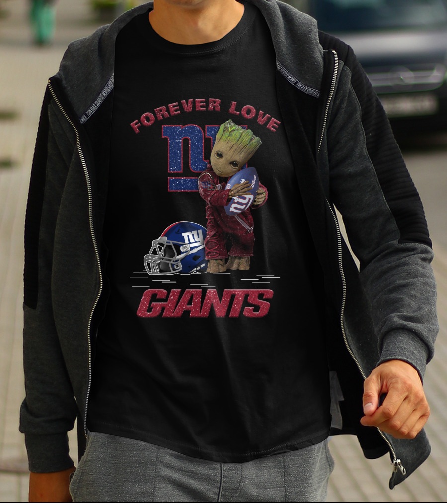 Forever Love Groot New York Giants T-Shirt
