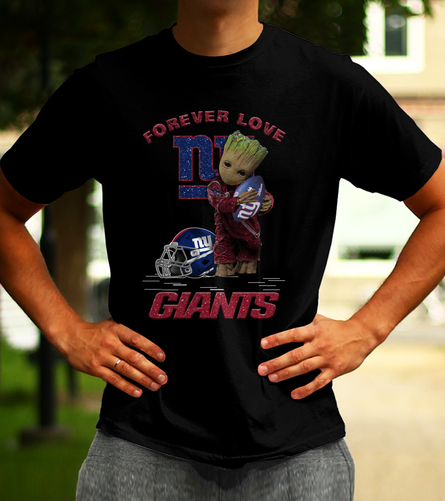 Forever Love Groot New York Giants T-Shirt