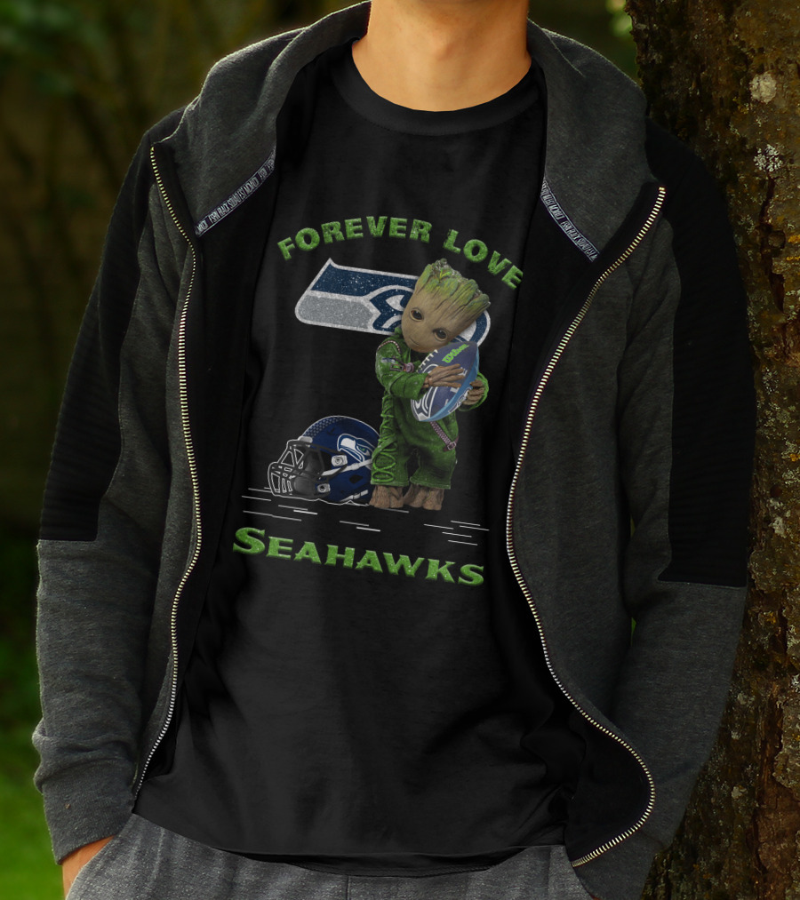Forever Love Seahawks Groot Football Fan T-Shirt