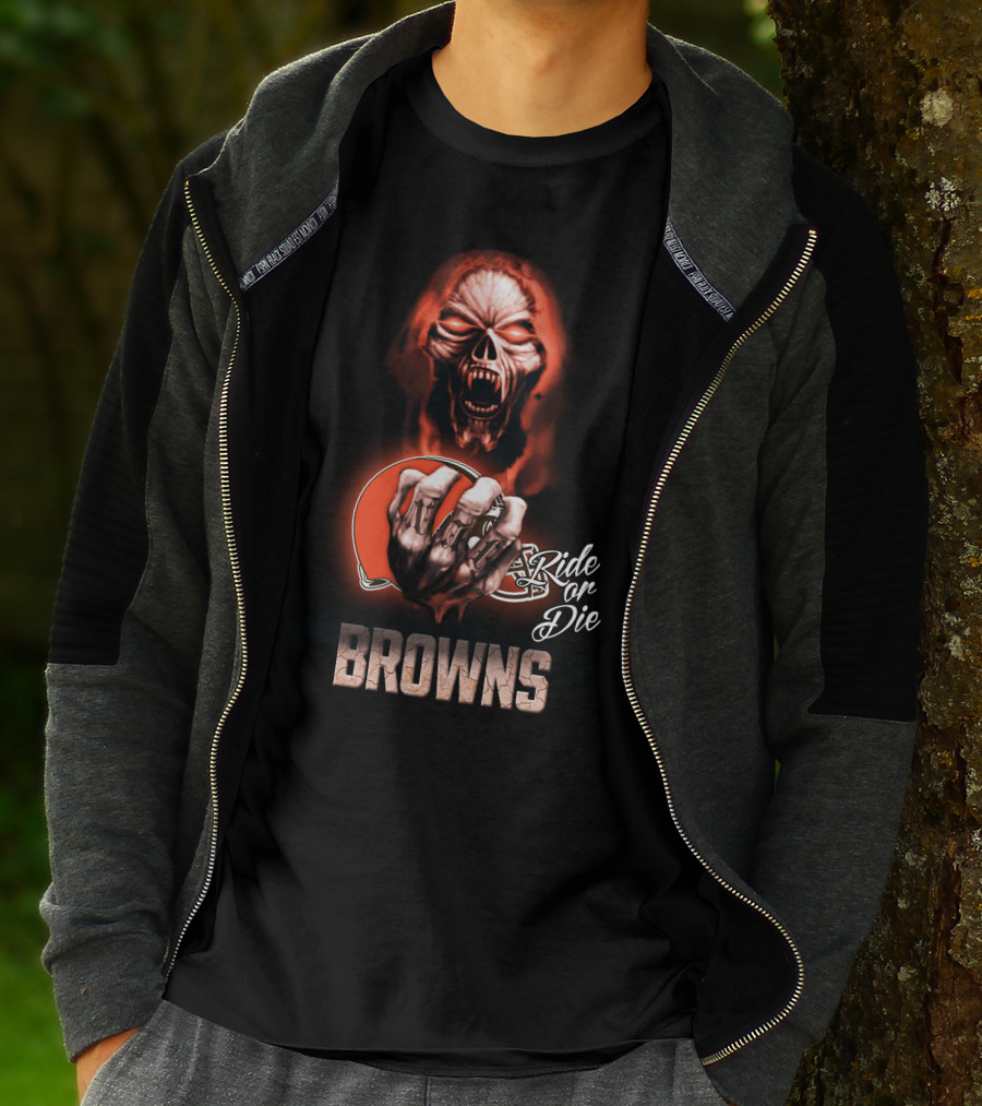 Browns Nfl Cleveland Ride Or Die 146 Hd0008 T-Shirt