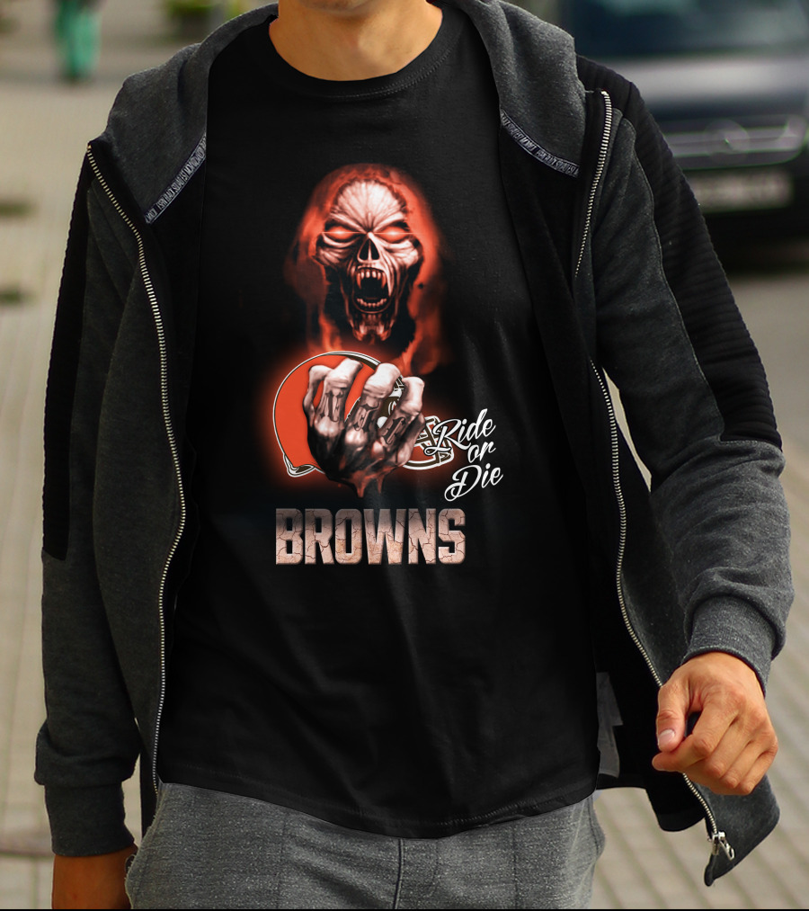 Browns Nfl Cleveland Ride Or Die 146 Hd0008 T-Shirt