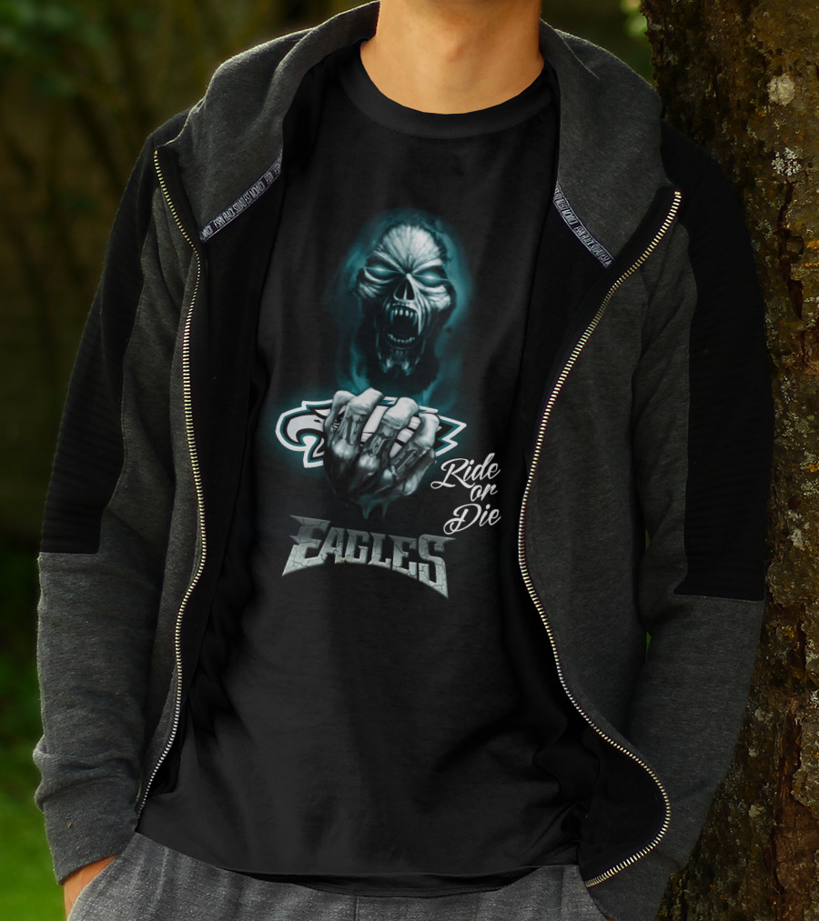 Nfl Philadelphia Eagles Ride Or Die Eagles 146 Hd0026 T-Shirt