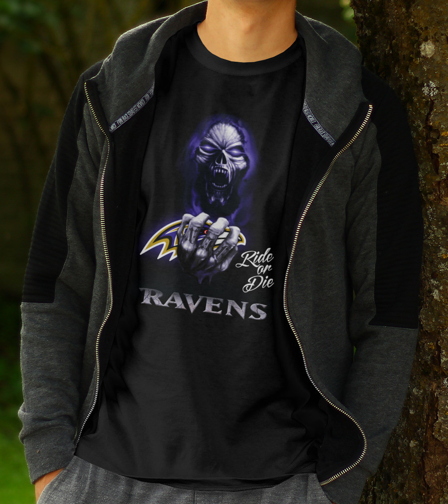 Ride Or Die Ravens Nfl Baltimore T-Shirt