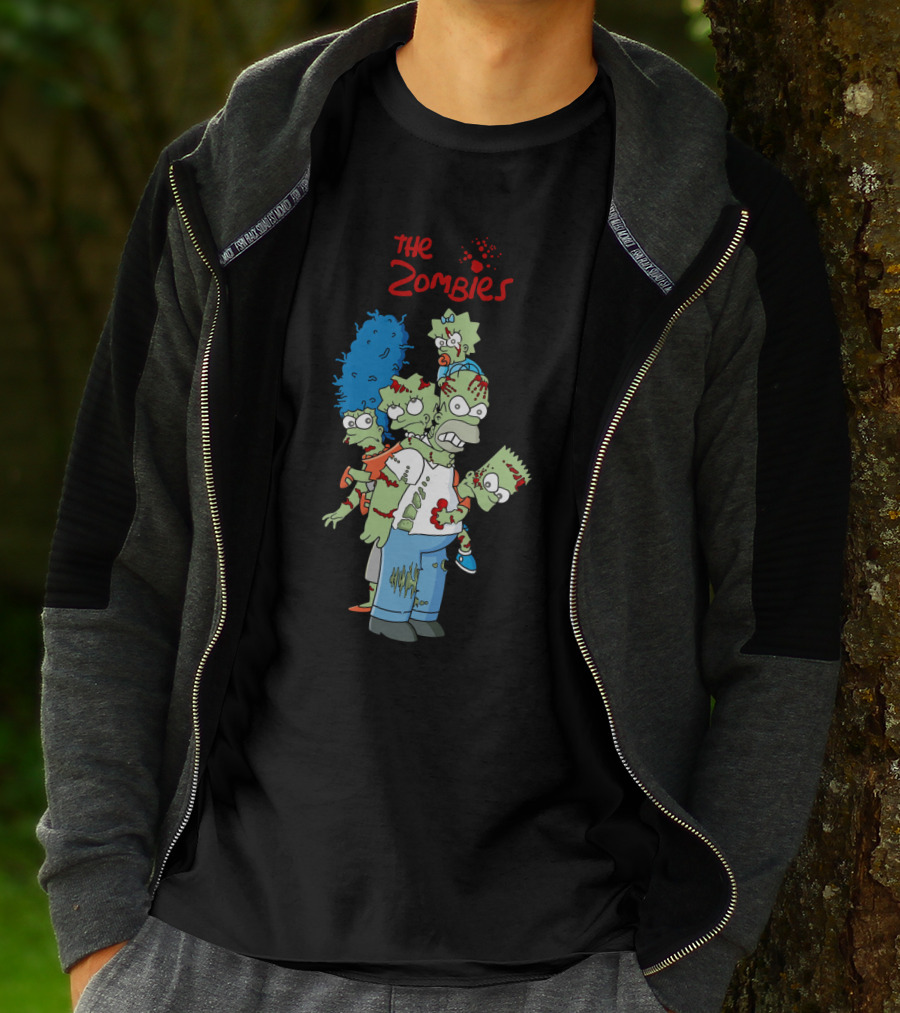 The Zoombies Family Parody Undead Springfield Icons T-Shirt