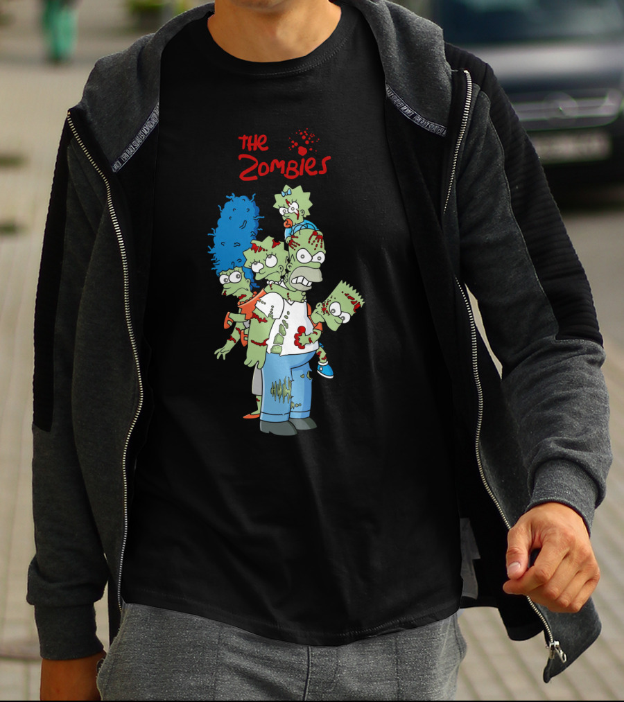 The Zoombies Family Parody Undead Springfield Icons T-Shirt
