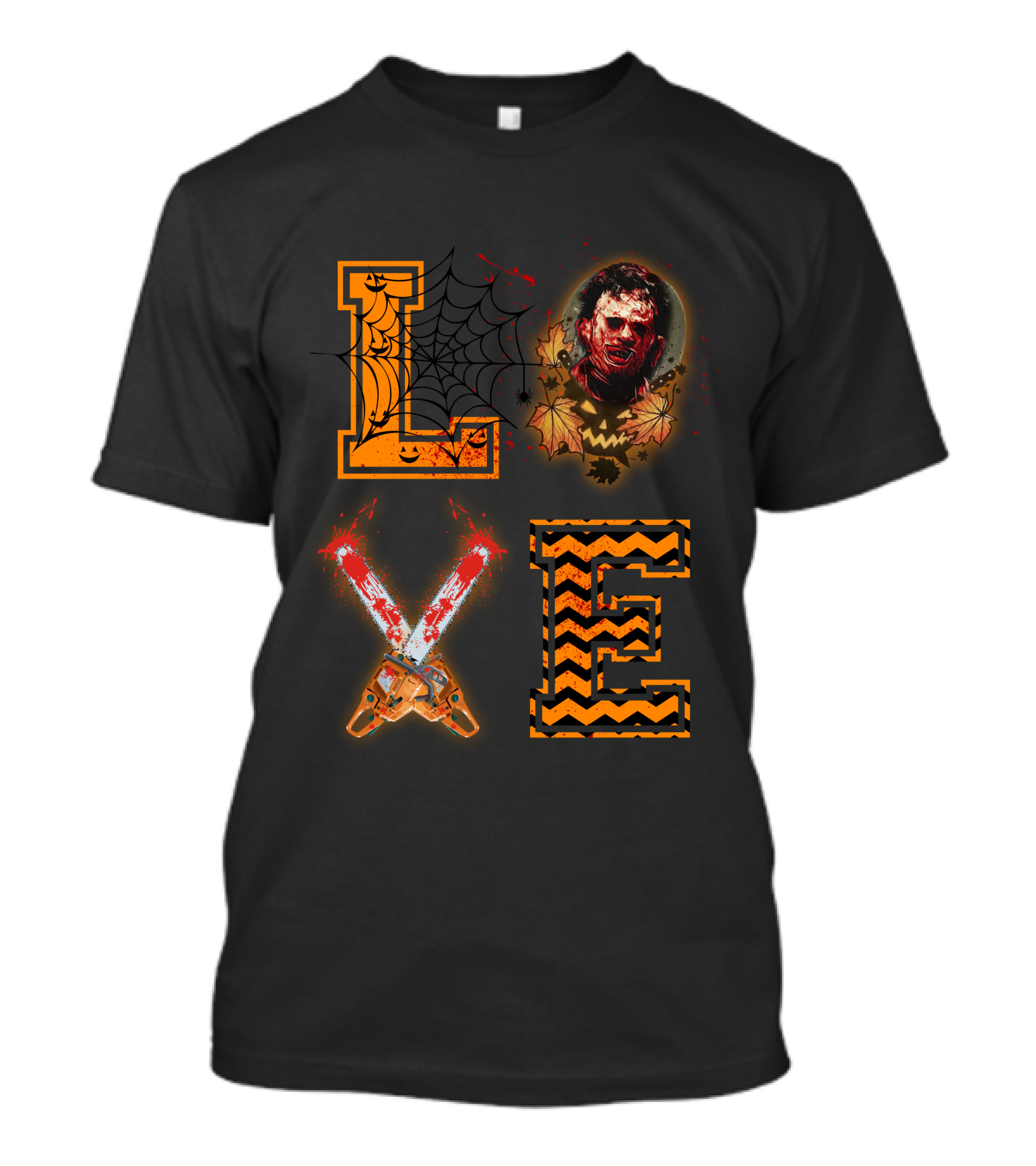 LOVE Leatherface Horror Chainsaw Halloween T-Shirt