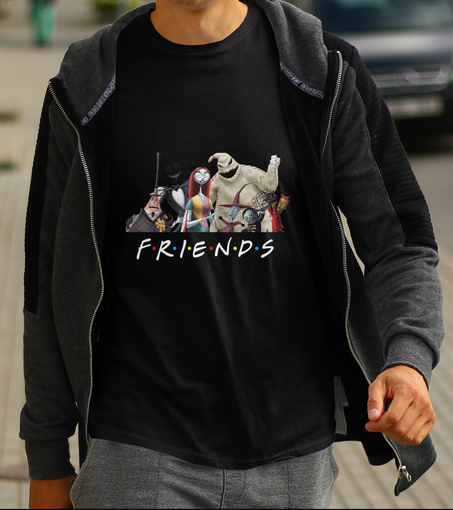 Friends Jack Sally Nightmare Before Christmas T-Shirt