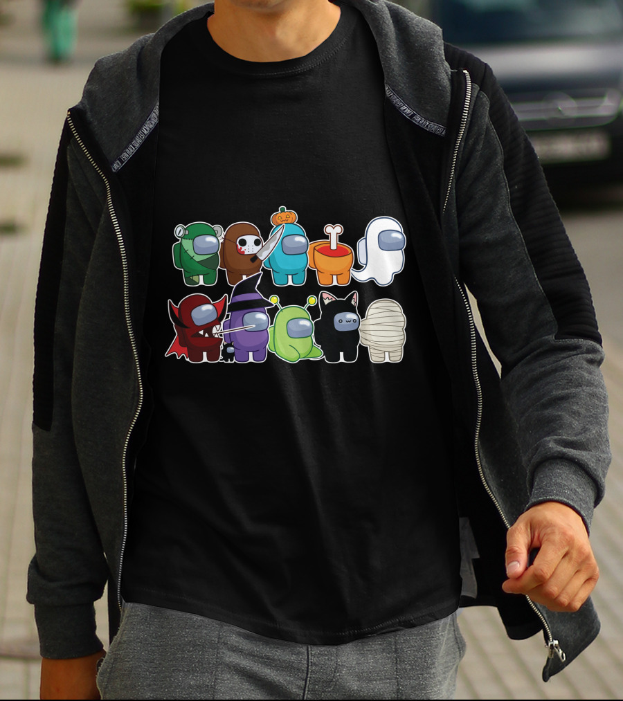 Among Us Halloween Crewmates Costume Collection T-Shirt