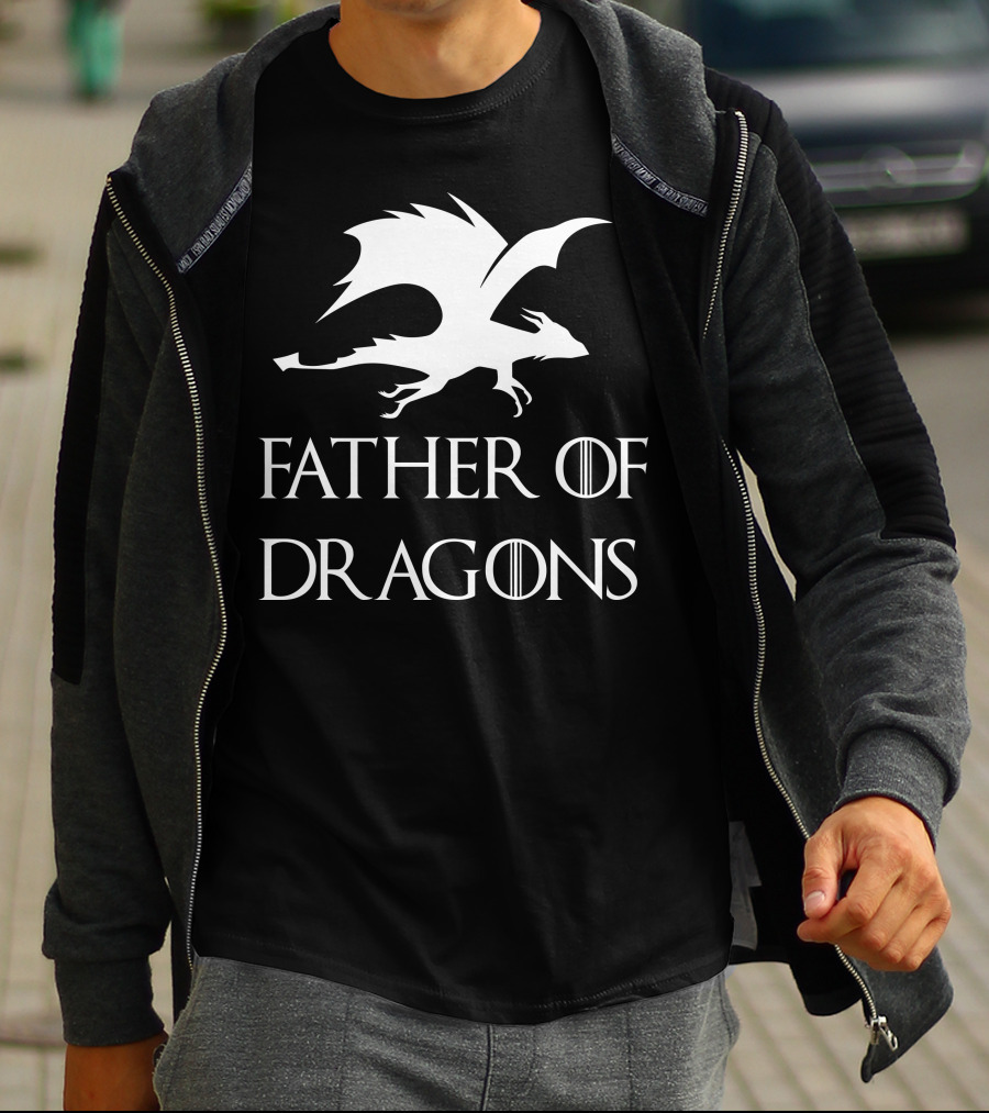 Father's Day Game Of Thrones Inspired Father Of Dragons T-Shirt