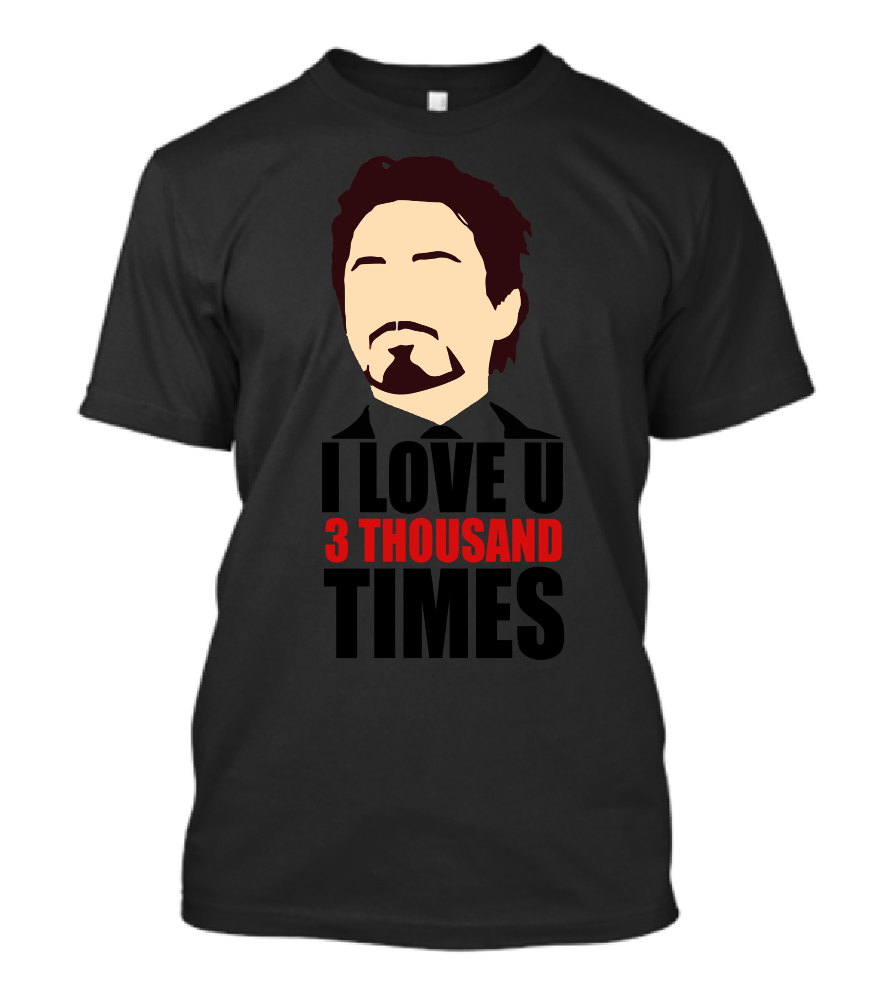 I Love U 3 Thousand Times Iron Man T-Shirt