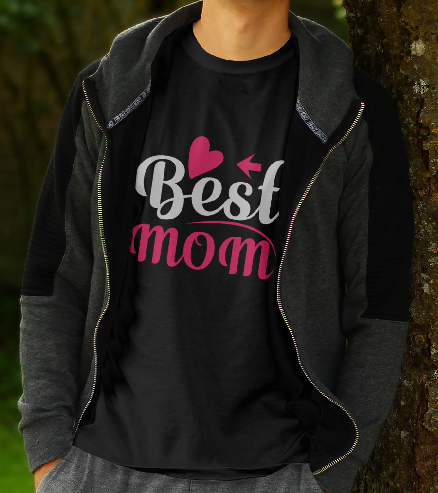 Best Mom Heart Arrow T-Shirt