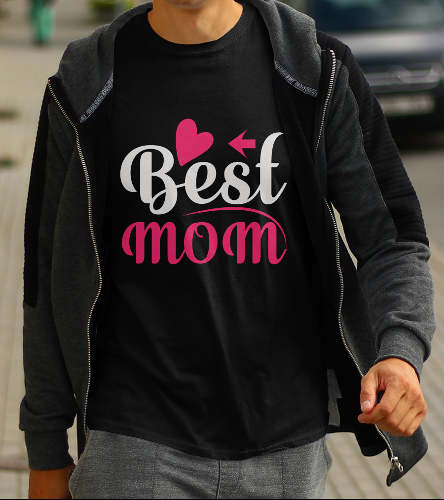 Best Mom Heart Arrow T-Shirt