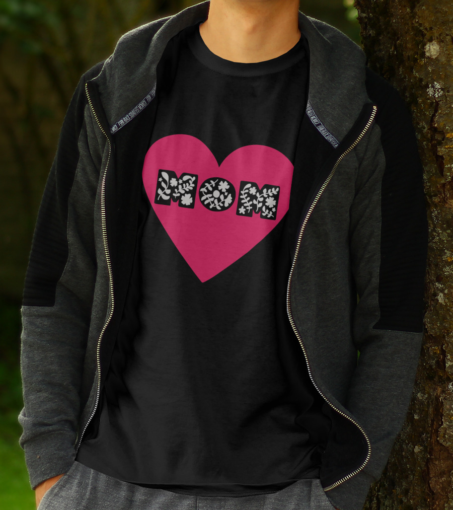 MOM Floral Heart T-Shirt