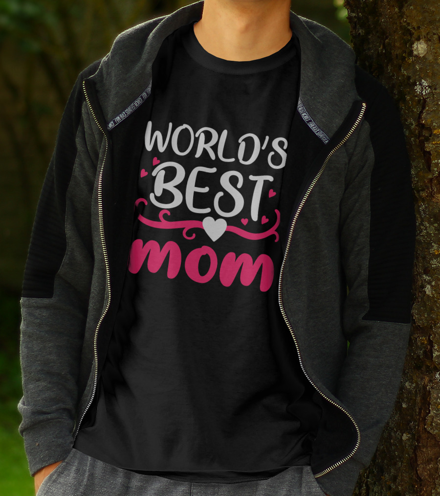 WORLD'S BEST MOM HEARTS T-Shirt