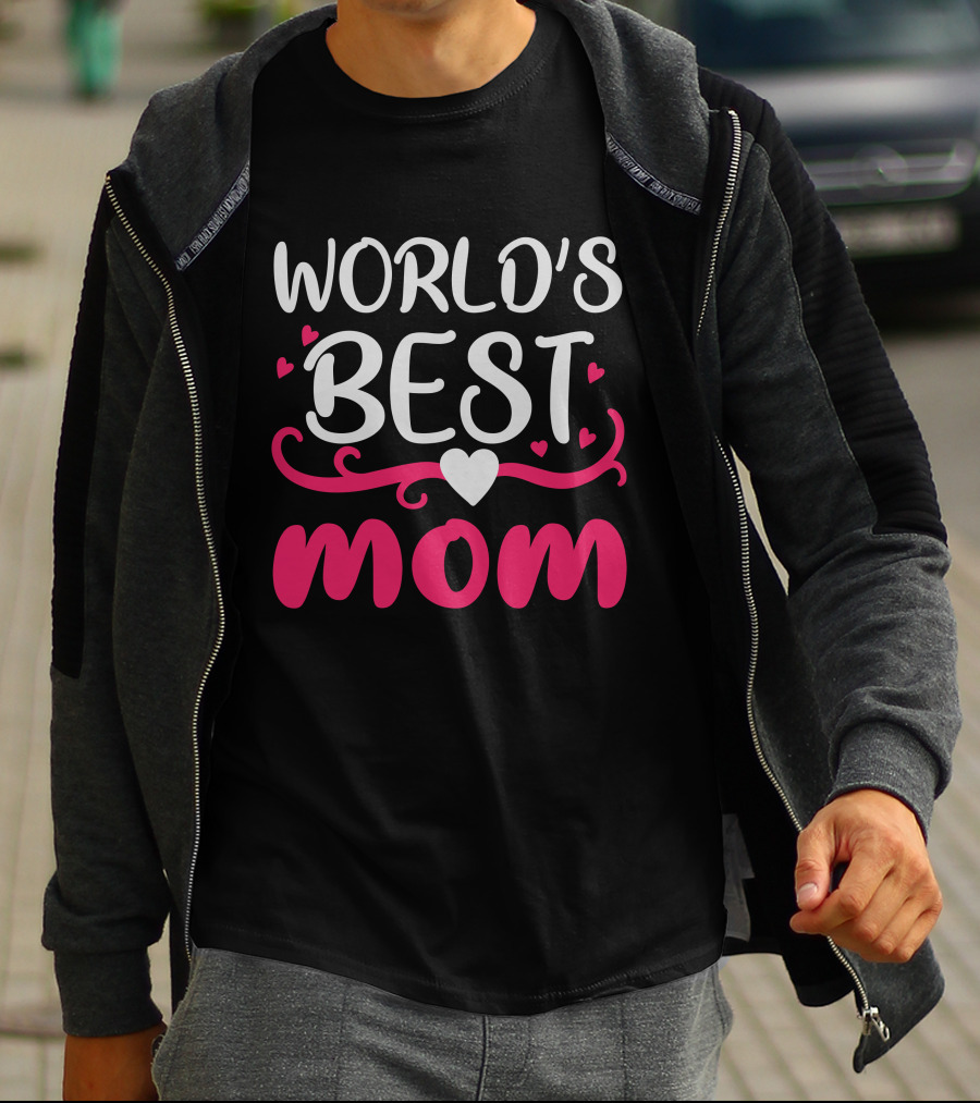 WORLD'S BEST MOM HEARTS T-Shirt
