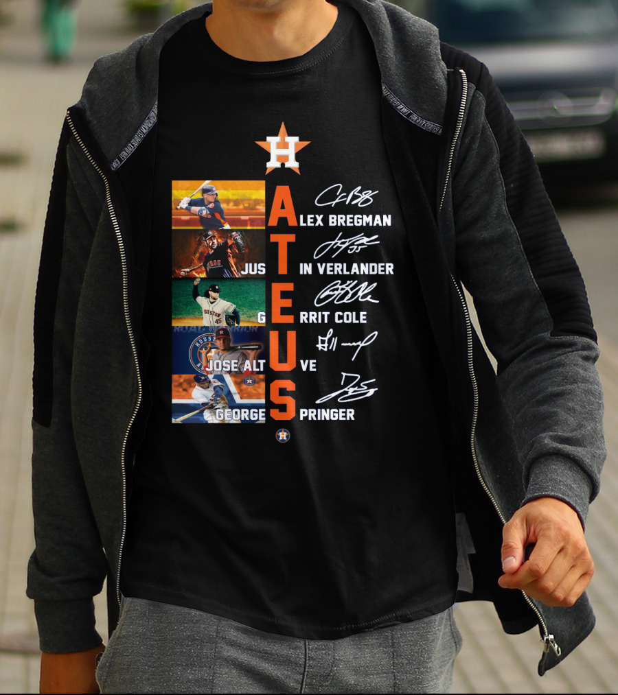 Houston Astros HA Hate Us Alex Bregman Justin Verlander Gerrit Cole Jose Altuve George Springer T-Shirt
