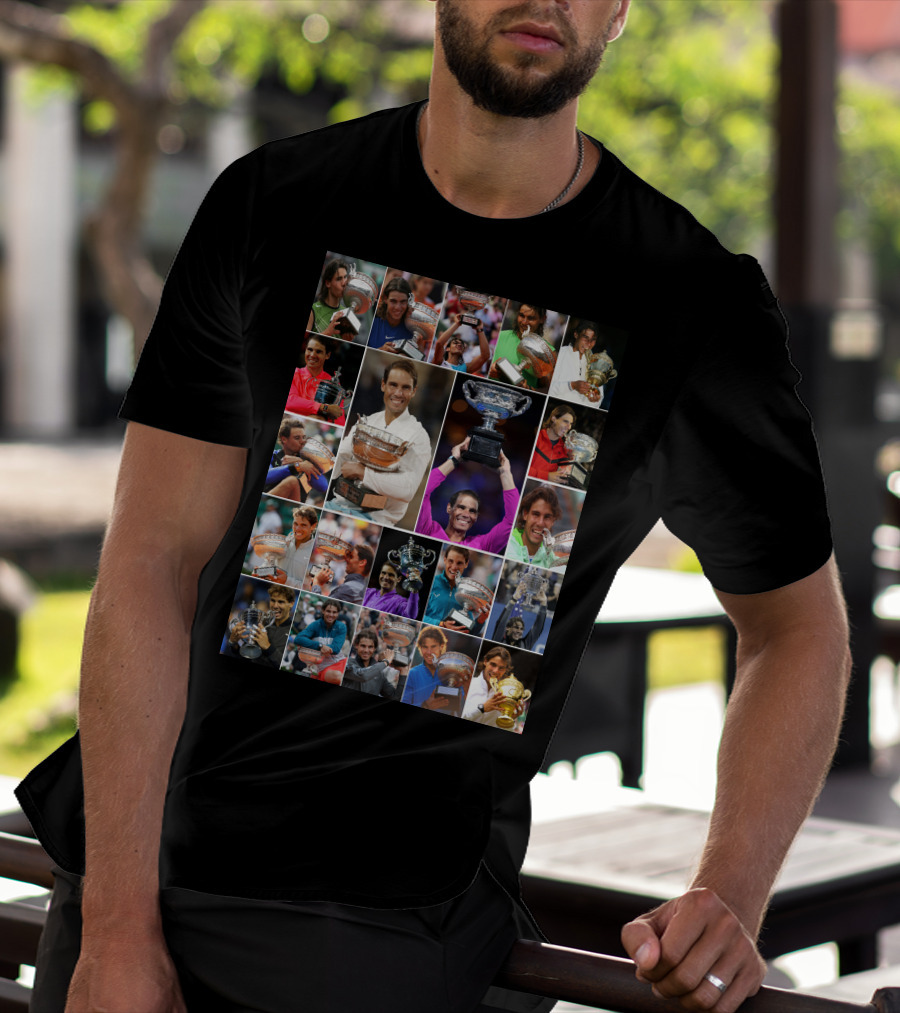 Nadal Trophy Collection 21 Grand Slam Victories T-Shirt
