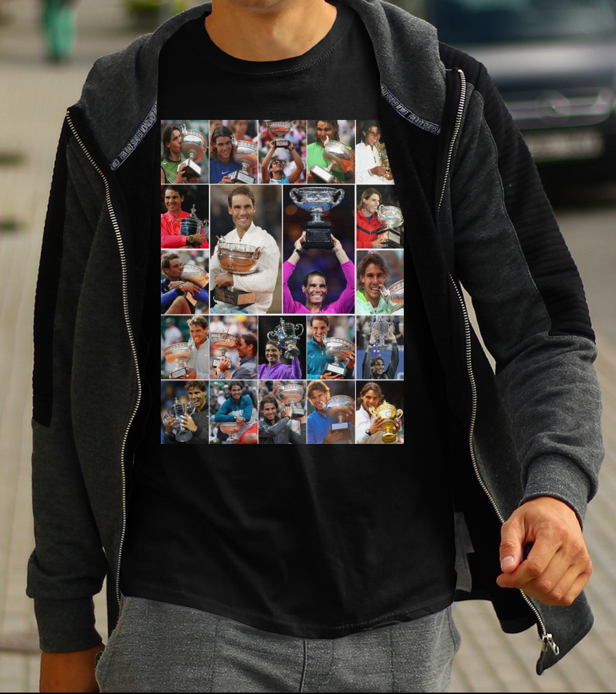Nadal Trophy Collection 21 Grand Slam Victories T-Shirt