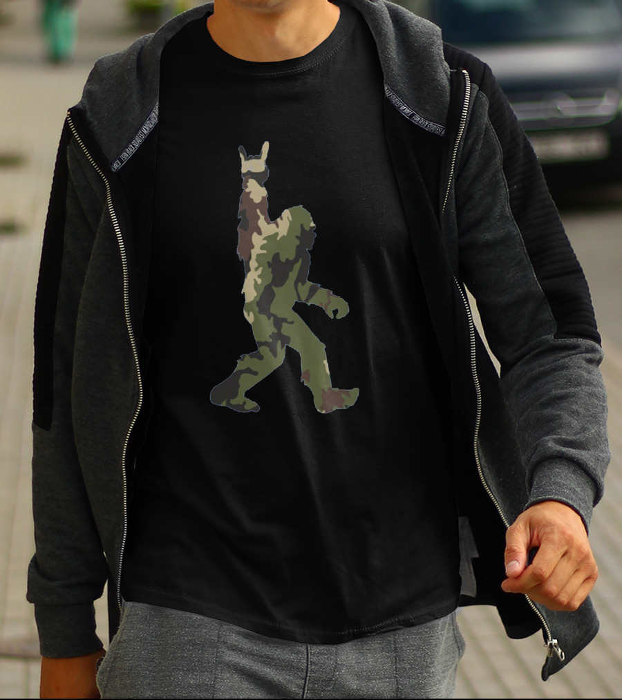 Bigfoot Rockandroll Camo T-Shirt