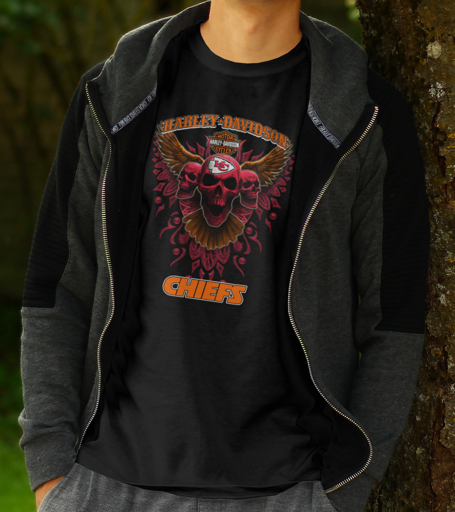 Harley Davidson Motorcycles Kansas City Chiefs Chiefs T-Shirt
