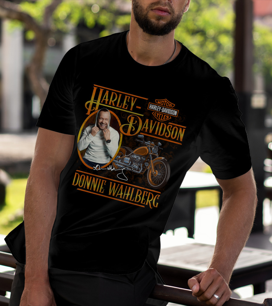 Harley Davidson Donnie Wahlberg Motor Cycles T-Shirt