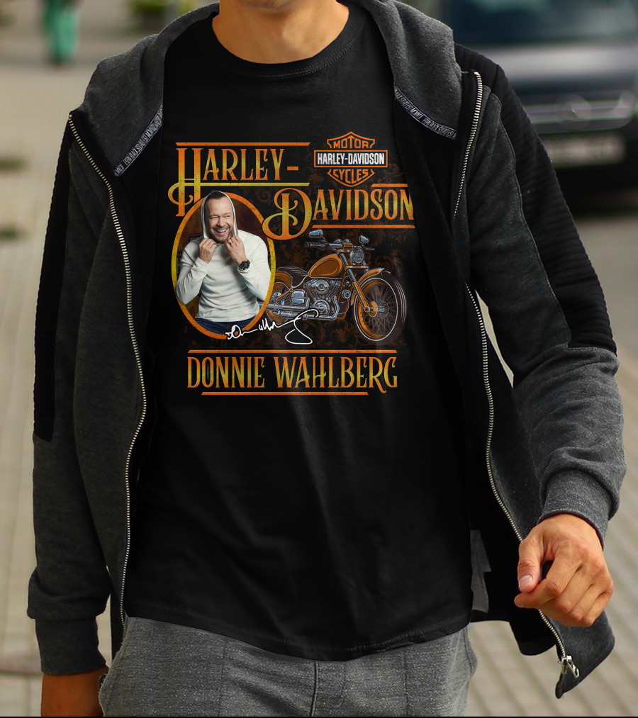 Harley Davidson Donnie Wahlberg Motor Cycles T-Shirt