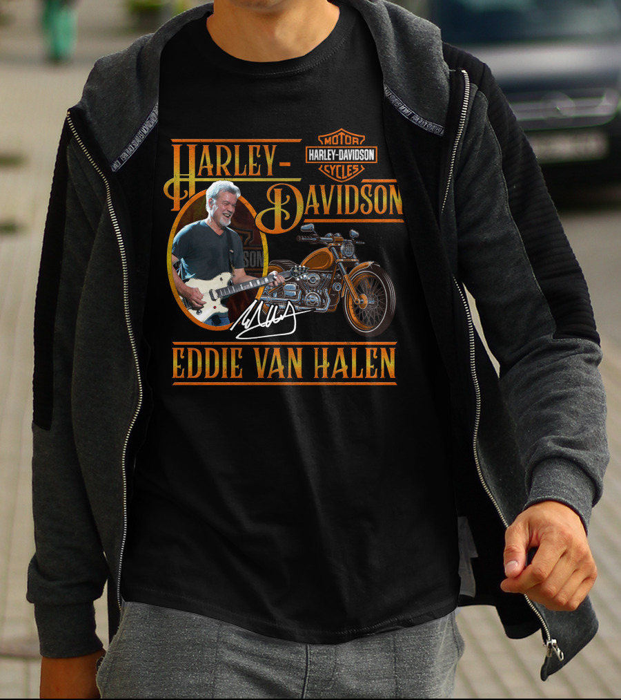 Harley Davidson Motor Cycles Eddie Van Halen T-Shirt