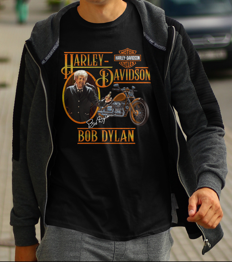 Harley Davidson Bob Dylan Motorcycles T-Shirt
