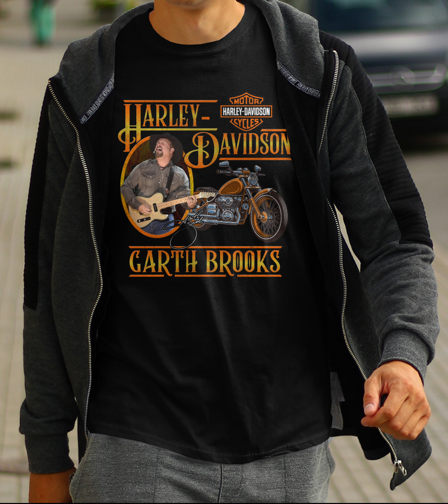 Harley Davidson Garth Brooks Motorcycles T-Shirt