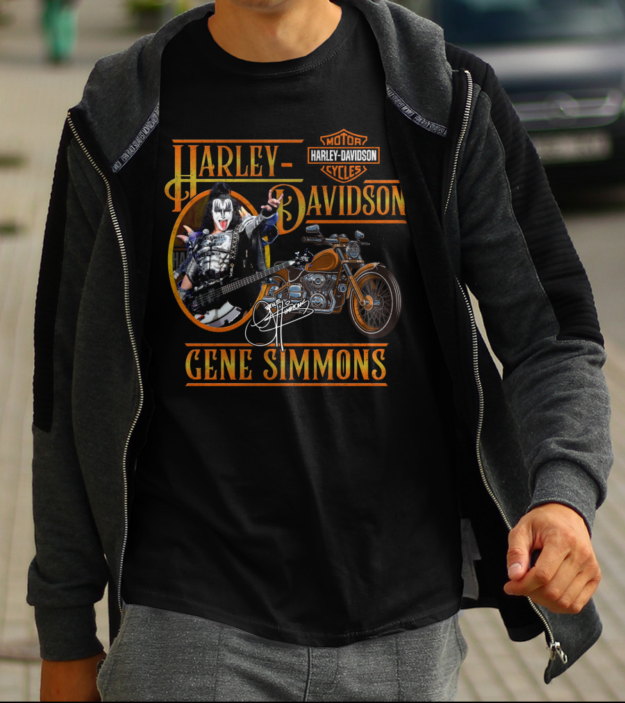 Harley Davidson Gene Simmons Motorcycles T-Shirt