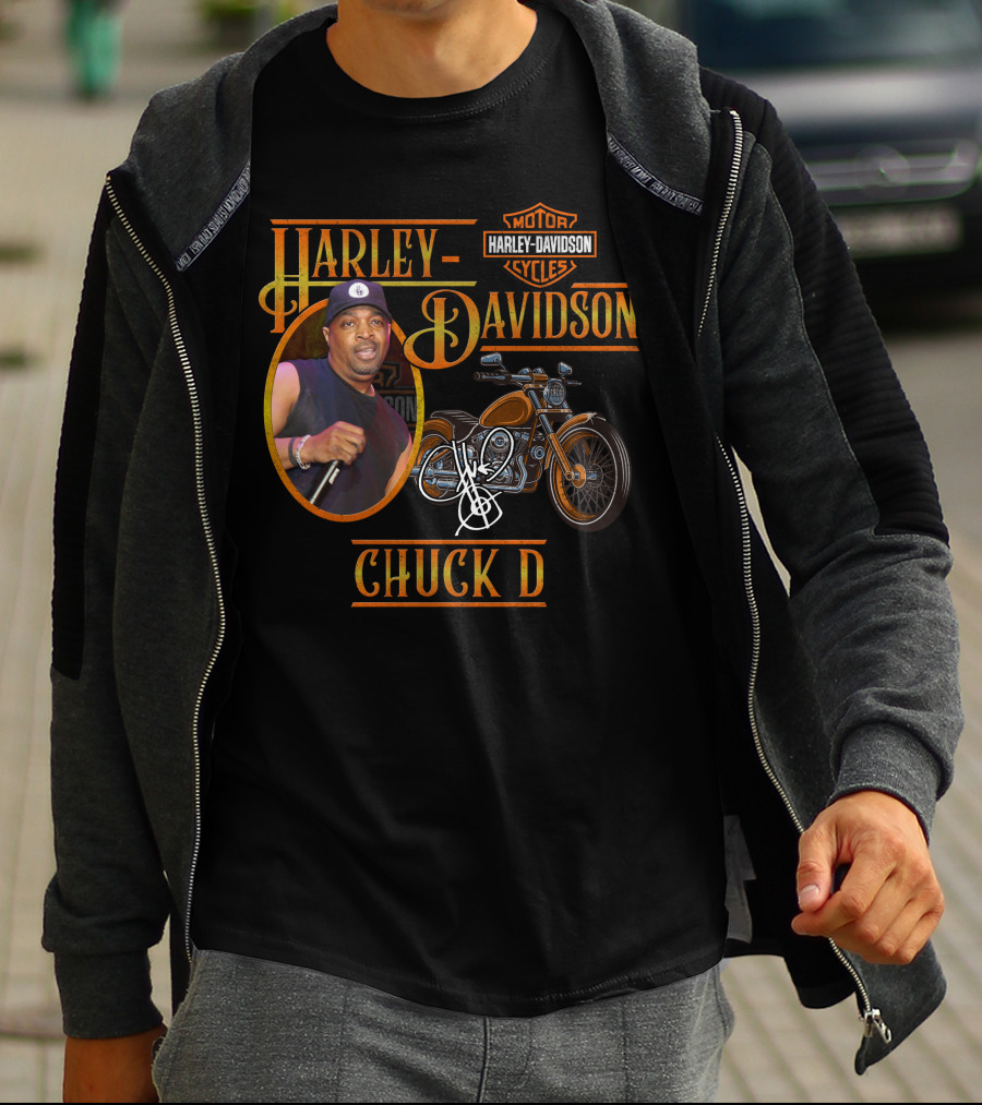 Harley Davidson Motorcycle Chuck D T-Shirt