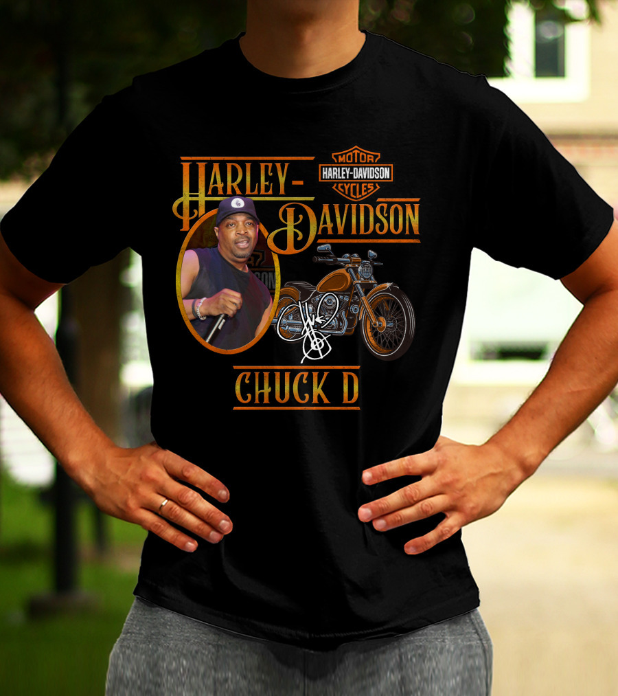 Harley Davidson Motorcycle Chuck D T-Shirt
